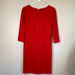 The Limited  Red 3/4 Sleeve  Classic Ladylike  Career Dress Size 6